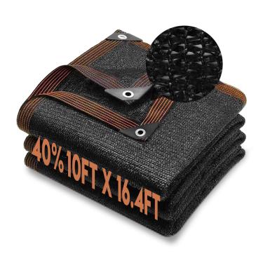 Imagem de DGSL 40% cortina de jardim sombra rede de malha com ilhós - cobertura de sombra para pérgola, plantas de pátio, estufa, galinheiro de galinha, ao ar livre (3 m x 4 m)