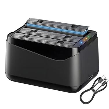 Imagem de Estojo de carregamento para Insta360 X5, conjunto de carregador de bateria para hub de carregador rápido Insta360 X5, carregamento inteligente, pop-up automático, carregamento simultâneo de 3 baterias