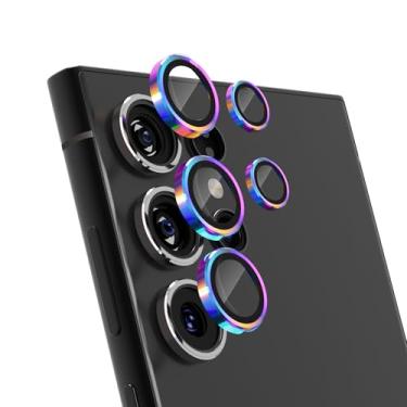 Imagem de VIPSENT Protetor de lente para câmera Samsung Galaxy S24 Ultra, protetor de lente individual, capa protetora de tela de vidro temperado Ultra HD 9H, antiarranhões, proteção contra quedas de grau