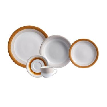 Imagem de Aparelho de Jantar Chá 30 Peças Porcelana Schmidt - Dec. Garopaba 2404