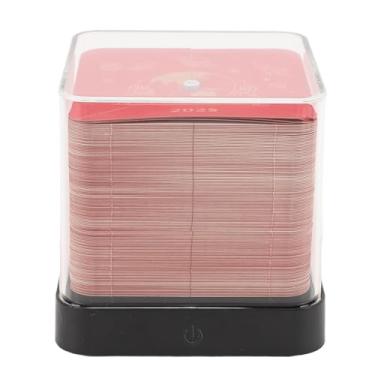 Imagem de 3D Memo Pad Hand rasgou a terra 2025 Papel calendário Arte de escultura no bloco para decoração de desktop atual (Vermelho)