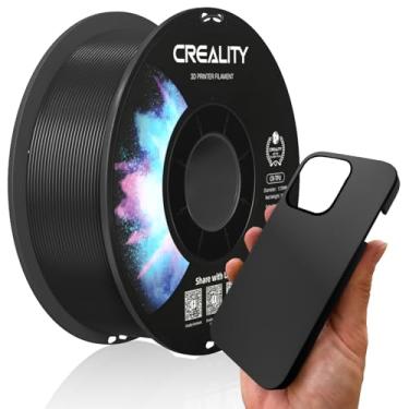 Imagem de Filamento oficial Creality TPU 1,75 mm preto, filamento flexível de impressora 3D TPU 95A, alta dureza e resiliência, adesivo macio, elástico, carretel de 1 kg (1 kg), precisão +/- 0,02 mm para a