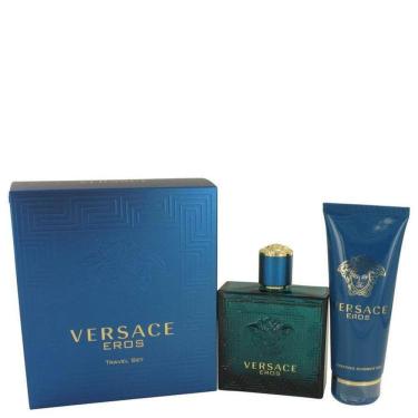 Imagem de Perfume Masculino Eros Cx. Presente Versace 100 Ml Eau De Toilette 100 Ml + Gel De Banho