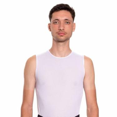 Imagem de Camisa Regata Masculina Marcio May Sports Segunda Pele Air Branca