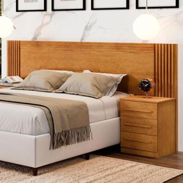 Imagem de Cabeceira Extensível ímola com 6 Gavetas Cinamomo - Panorama Móveis - 