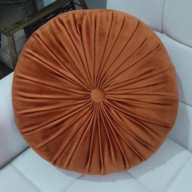 Imagem de Almofada Redonda Capitonê Zafu - Almophadaria, Terracota
