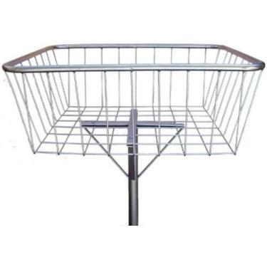 Imagem de Cesto Aramado Para Calçada - Lixeira De Rua Diversas Medidas - JSN