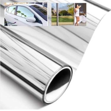 Imagem de PELICULA CONTROLE SOLAR INSULFILM ESPELHADO PRATA G5 0,75X2,00m - WORL