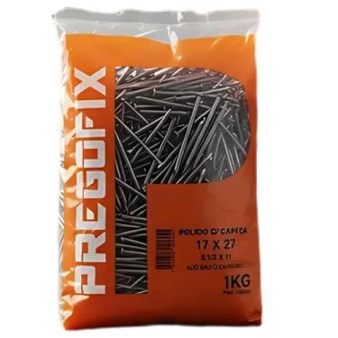 Imagem de Prego com Cabeça 17x27 Polido 1kg para madeira
