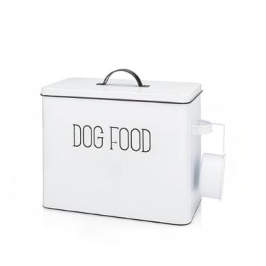 Imagem de Porta Ração C/tampa Hermética e Colher Metal Pet Container Para Cães Gatos