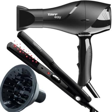 Imagem de Secador De Cabelo Taiff 1700w Ions Profissional Ar Quente Frio Preto D