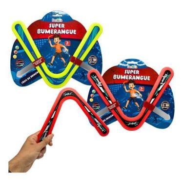 Imagem de Super Bumerangue Infantil Alcance 20 Metros Fácil De Brincar - dutetoy