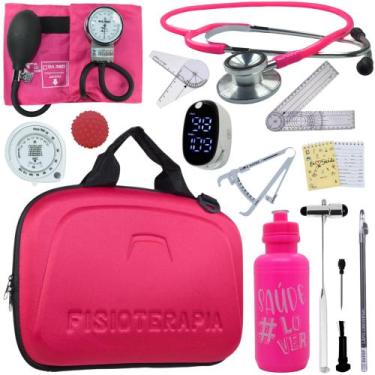 Imagem de Kit Fisioterapia Maleta Goniometro Martelo Buck Completo - Love Saude,