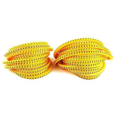 Imagem de RO85 - Marcador Identificador para Fios e Cabos 6 a 10mm - Alfabeto - 