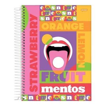Imagem de Caderno Espiral Mentos Jandaia 10 Matérias 160 Folhas - Capas Sortidas