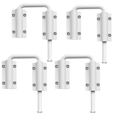 Imagem de SKKKBA Laço para porta deslizante de pátio, trava de porta de vidro deslizante de 6 cm, segurança para porta de tela, segurança infantil para trailer, segurança de porta de pátio para melhorar a