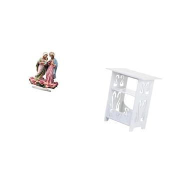 Imagem de Vaveren Enfeite de Mesa de Acrílico para Lareira de Natal E Mesa Lateral Compacta para Decoração de Sala de Estar, Corredor E Banheiro em Espaços Pequenos