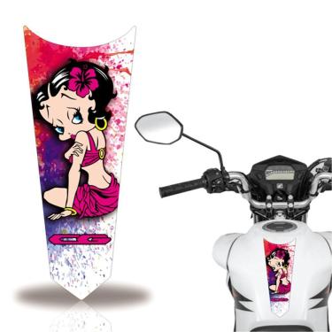 Imagem de Adesivo Faixa Gravata Tanque Moto Cg 160 150 Titan Fan Rosa Menina