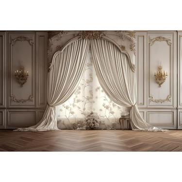 Imagem de FUNDO FOTOGRÁFICO TECIDO SUBLIMADO NOIVADOS CASAMENTOS FLORAL CENARIO (4,00m (L) X 2,50m (A),FR133)