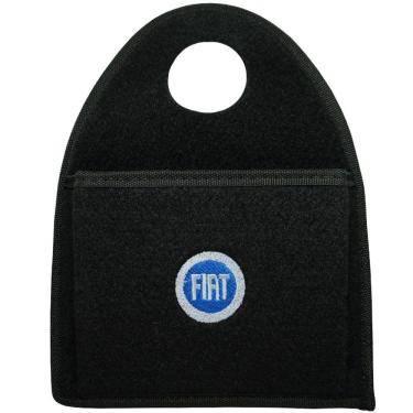 Imagem de Lixeira Lixinho Automotiva Carro Carpete Logo Bordado para Câmbio Preto