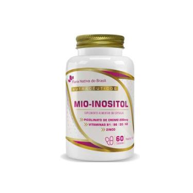 Imagem de Mio-inositol + Vitaminas 500mg 60 cápsulas Flora Nativa Sabor:Sem sabo