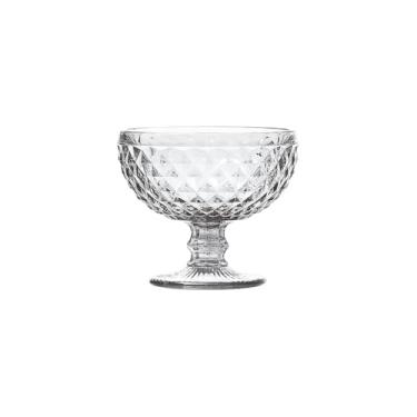 Imagem de Conjunto 6 Taças de Sobremesa Bico de Abacaxi, Vidro, 300ml, 10,5cm Altura, Design Clássico Português