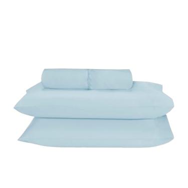 Imagem de Lençol Avulso com Elástico Casal King, Microfibra, 203x193x35 cm, Liso, Moderno