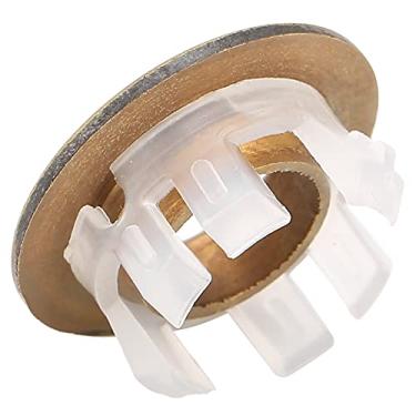 Imagem de GLOGLOW Tampa de Transbordamento da Pia do Banheiro, Latão, 3x1,5cm, Fácil Instalação, Circular, para Cozinha e Banheiro (#13)