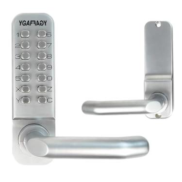 Imagem de Fechadura de porta de teclado, fechadura de combinação com maçaneta