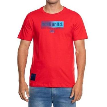 Imagem de Camiseta Masculina Ecko Unltd MC Box 2 Vermelho - EK09-Masculino