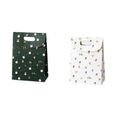 Imagem de Caixa de presente de Natal saco de doces portátil flip cover lembrança