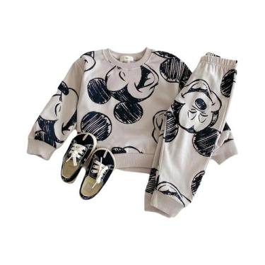 Imagem de Conjunto De Moletom Infantil De Primavera E Outono Da Disney Minnie Ca