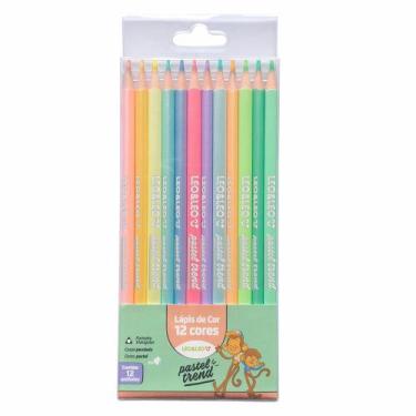 Imagem de Lápis de Cor Pastel Escolar Trend 12 Cores Leo&Leo - Leonora