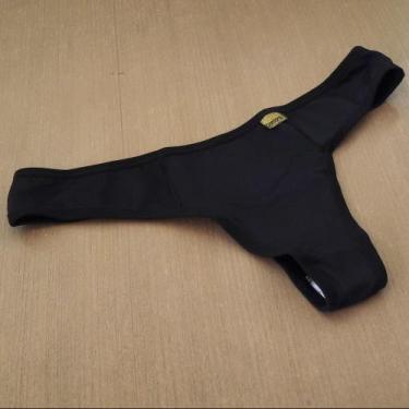 Imagem de Tanga Calcinha Fio Dental Lisa Sensual Cor:PretoTamanho:GG - Kit Mania