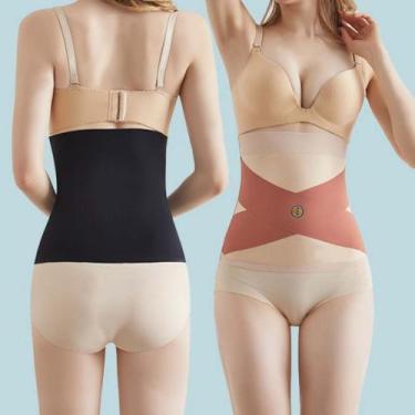 Imagem de Cinta Modeladora Abdominal Faixa Cruzada Feminino Esportivo CROSS ABDO