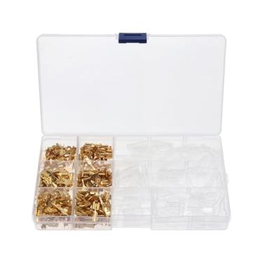 Imagem de Conector de fio fêmea macho isolado 315 peças 2,8/4,8/6,3 mm terminais de crimpagem de fio elétrico conectores pá kit sortido