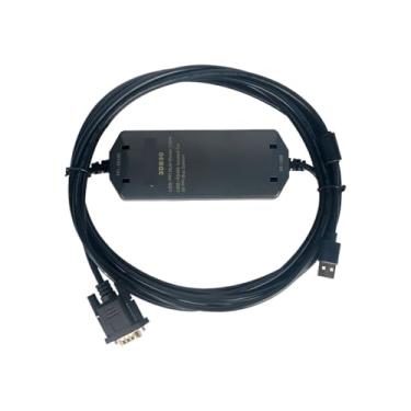 Imagem de Aoleaby Cabo de programação PLC, USB-PPI adequado para S7-200, cabo de comunicação USB PPI, 6ES7 901-3DB30-0XA0 Linha de download MPI (3DB30 banhado a ouro)