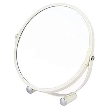 Imagem de CZCZC Espelho cosmético espelho de maquiagem, espelho de maquiagem de mesa, espelho de beleza de dois lados, ampliação 3x, espelho de cosméticos giratório de 360° espelho de banheiro portátil pequeno