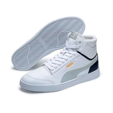 Imagem de Tênis Shuffle Mid Bdp, Puma, Masculino, Branco/Vermelho, 40