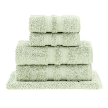 Imagem de Kit Jogo De Toalhas Buddemeyer 5 Peças Algodão Egipcio Banho Rosto e P