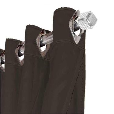 Imagem de Cortina Sala E Quarto 4,80X2,90 Tecido Blackout Ana Marrom