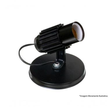 Imagem de Spot Alum Aletado 1 Canopla Preto