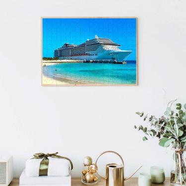 Imagem de Quebra-cabeças Navio De Cruzeiro De 60 Peças Educativo