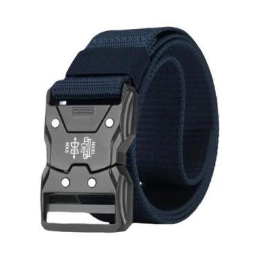 Imagem de Cinto Masculino Preto Com Fivela De Metal, Material PP Durável Para Us