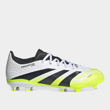 Imagem de Chuteira Campo Infantil Adidas Predator League Unissex, Branco, 36