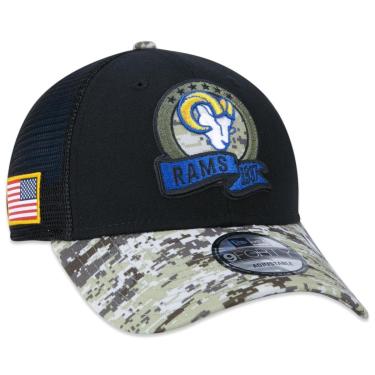Imagem de Boné 9Forty Los Angeles Rams Salute To Service 2022 Trucker Aba Curva New Era Masculino-Masculino
