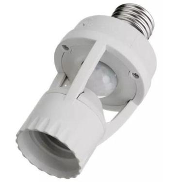 Imagem de Sensor De Presença Com Fotocélula Para Lâmpada Soquete E27 - Bivolt, 360 graus , Econom...