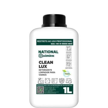 Imagem de Detergente Limpador para Vidros 1 L Clean Lux National Química