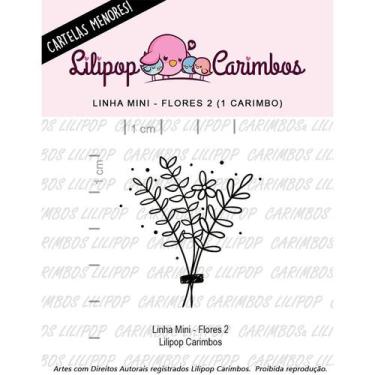 Imagem de Carimbo Mini Flores 2 - Cod 31000053 - 01 Unidade - Lilipop Carimbos -