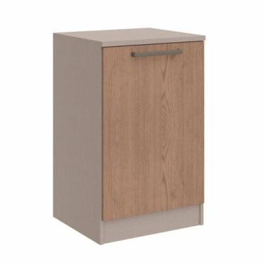 Imagem de Mesa de Cabeceira Modulada Requinte com 1 Porta - Duna Line/Macadâmia 
